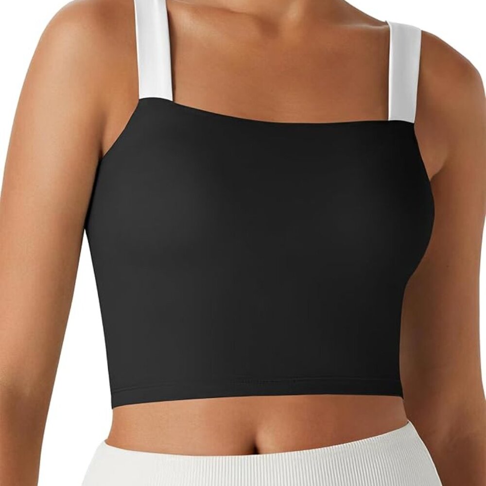 NEW! Longline High-Impact Lined Support Sports Athletic Bra with Removable Cups - Picture 7 of 15